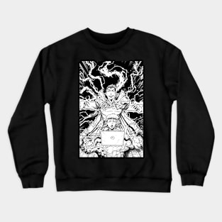 Occulus #1 I Guillermo Villarreal Black & White Crewneck Sweatshirt